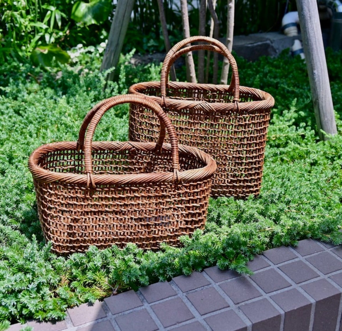 宮本工芸 あけび蔓 細目こだし編みロータイプ | room icca nicca 宮本工芸 あけび蔓 細目こだし編みロータイプ | room icca nicca